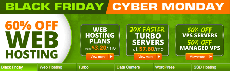 A2 Hosting Black Friday Cyber Monday Deal