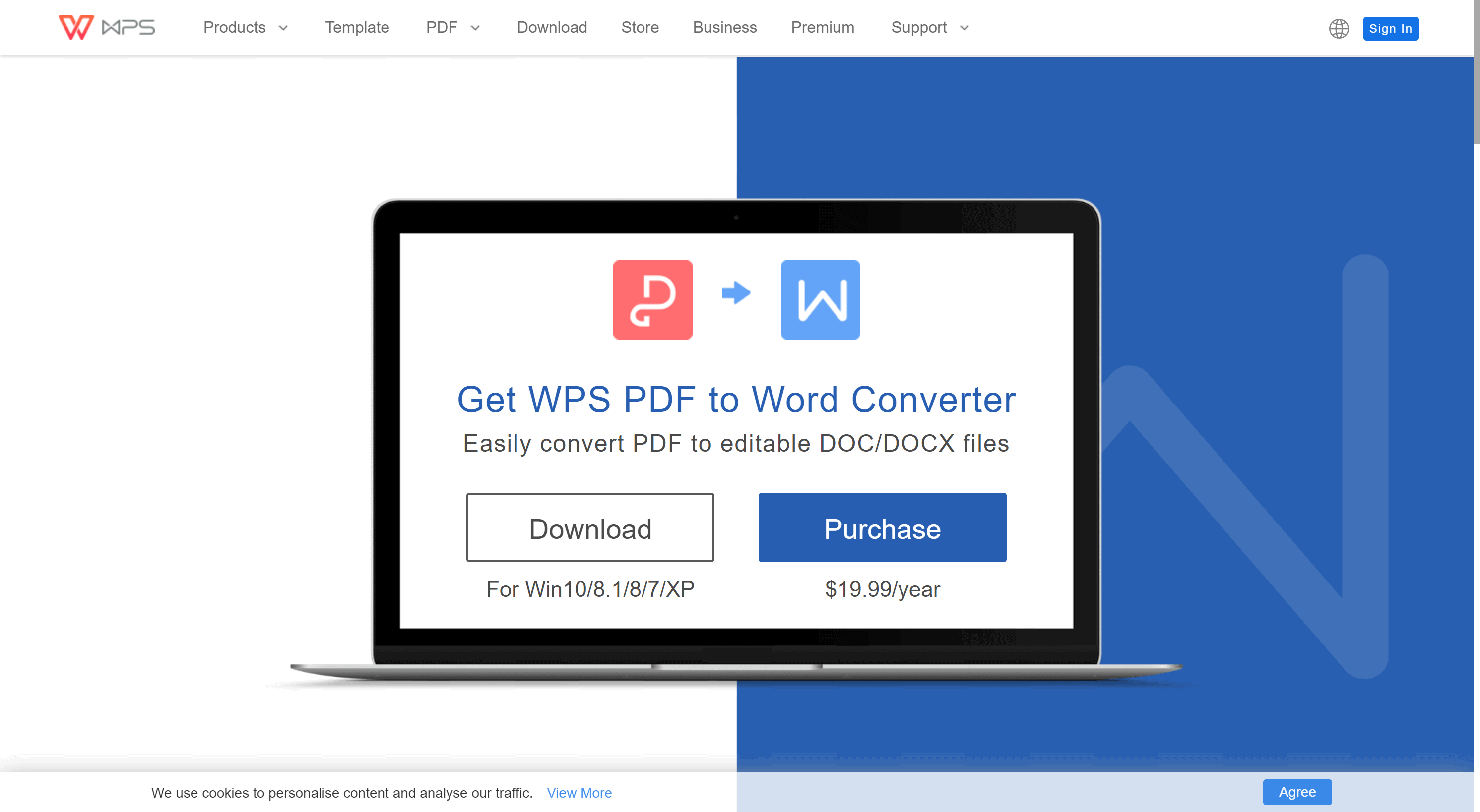 WPS Office converter PDF to word