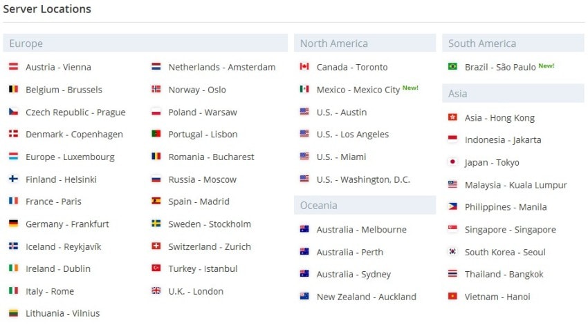 vyprvpn servers countries in Turkey