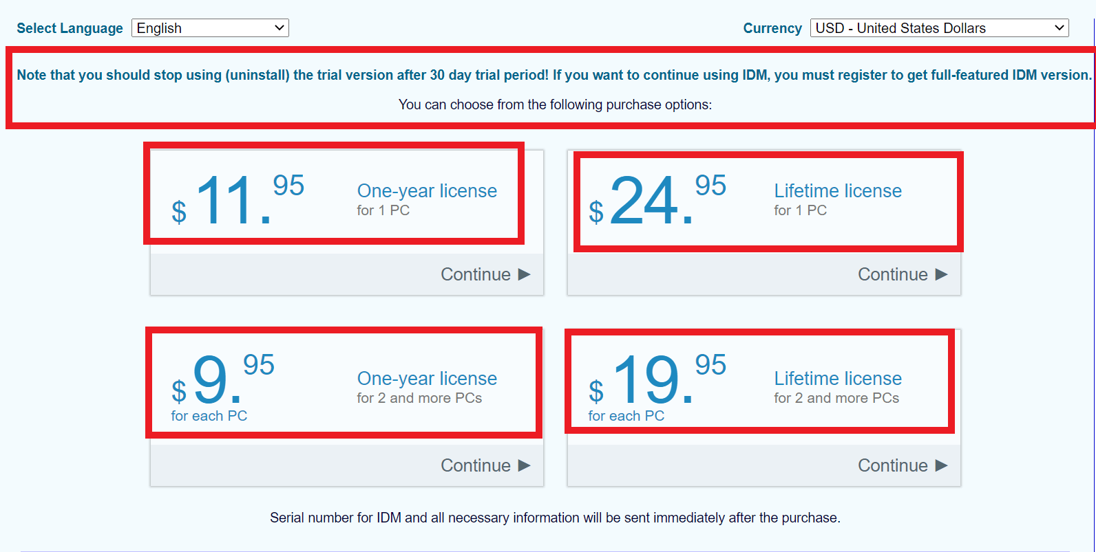 idm pricing