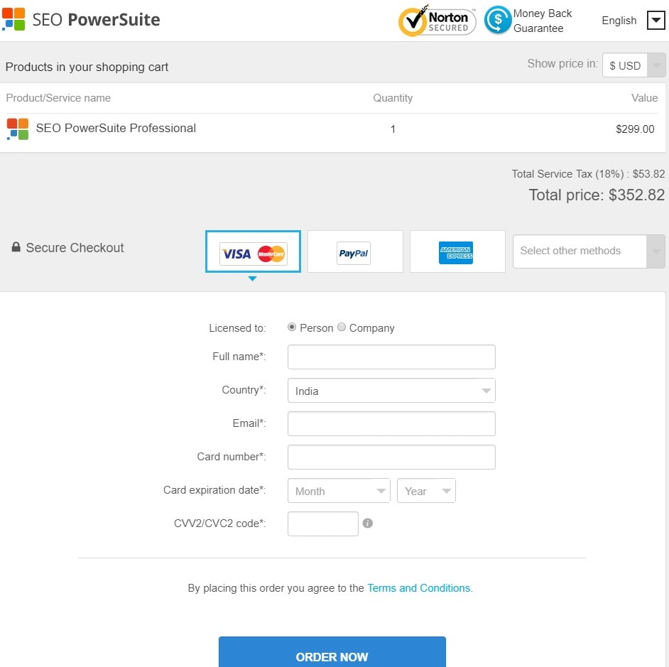 Discount using SEO PowerSuite