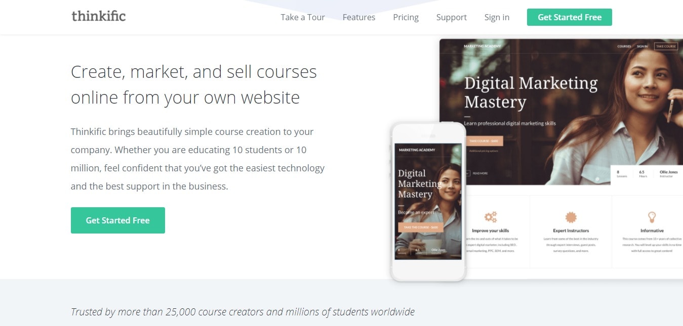 Thinkific - Sell Online Courses 