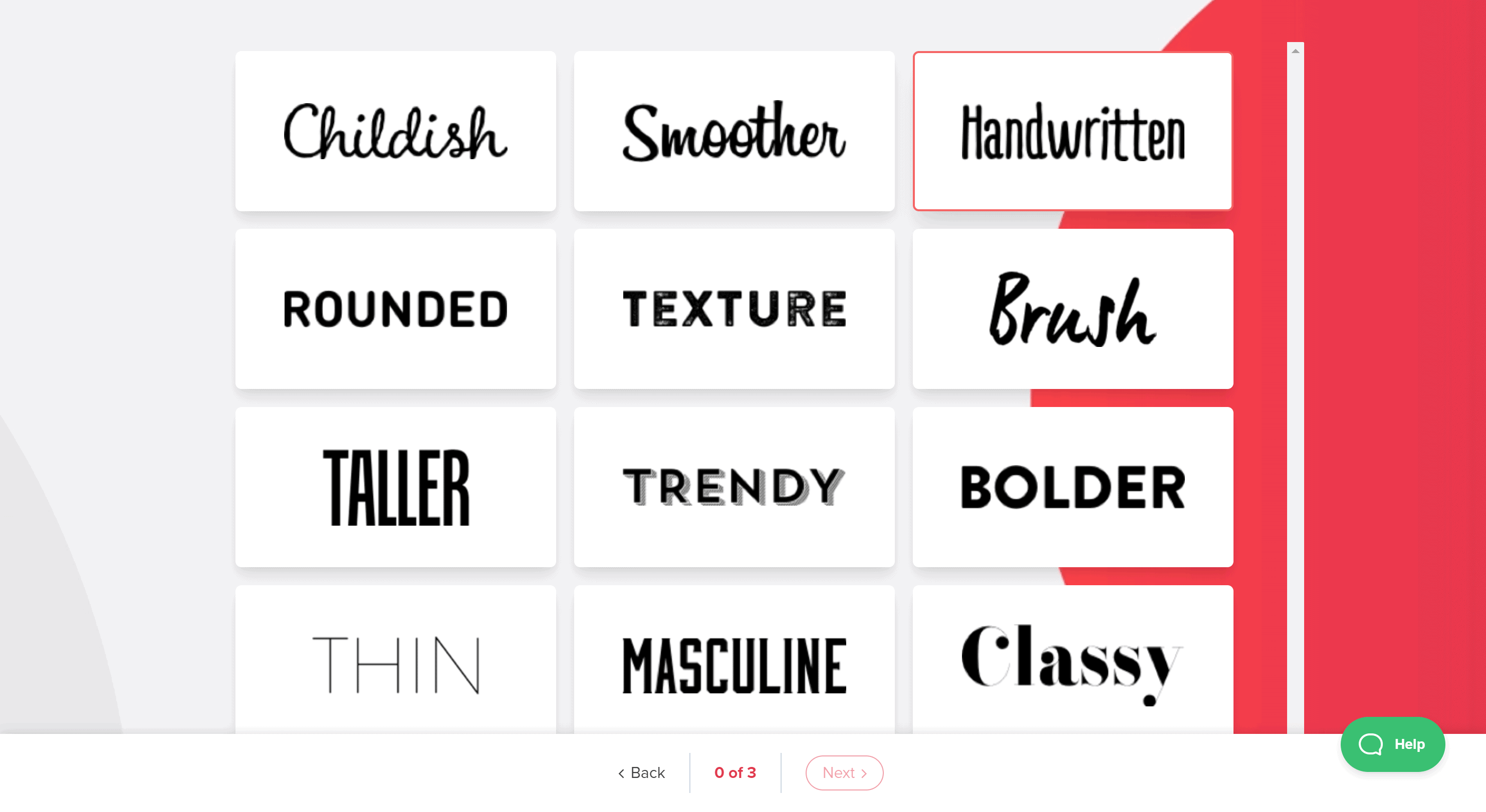 Tailor Brands fonts- Tailor brands review