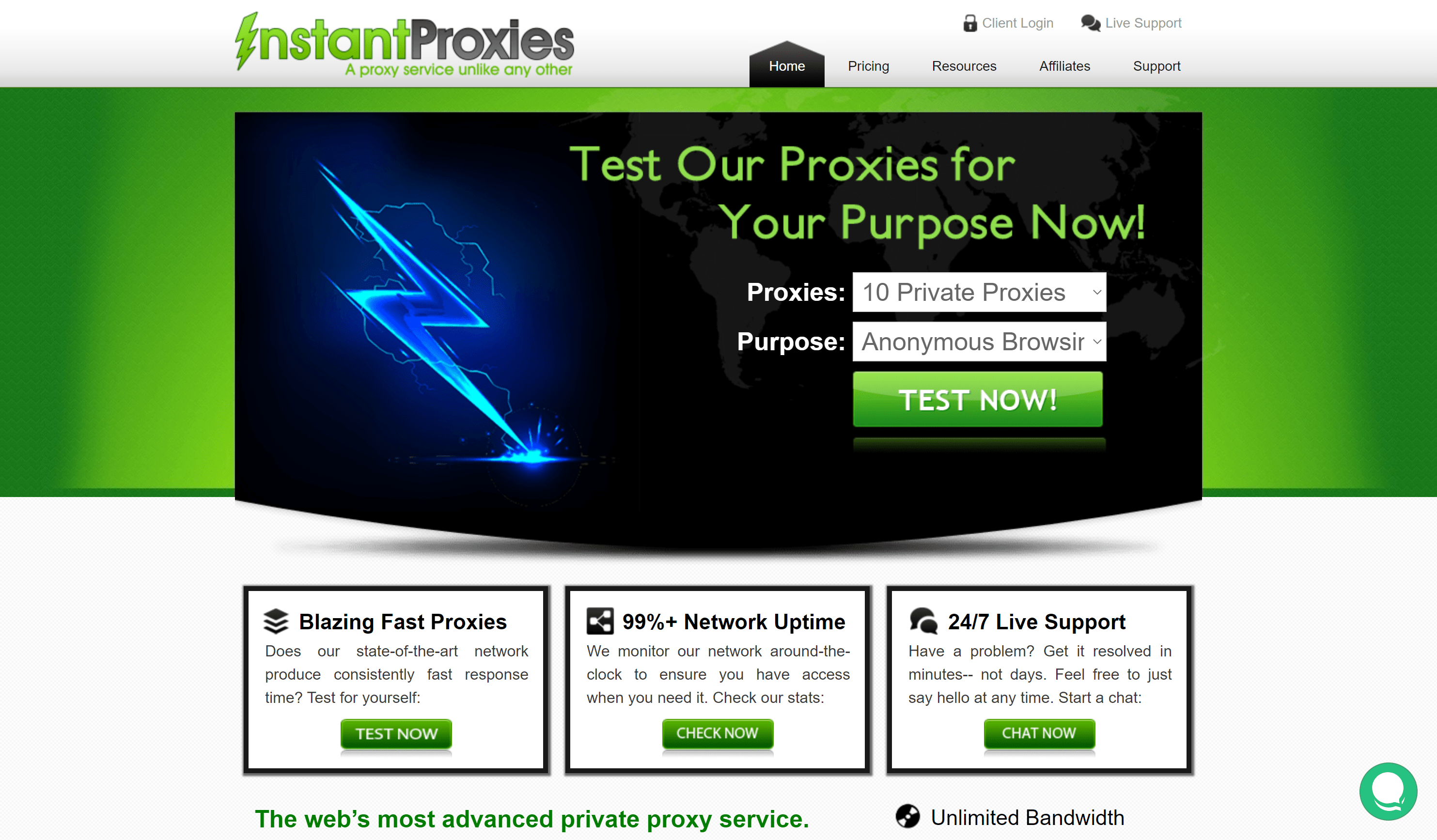 InstantProxies review-Instantproxies overview