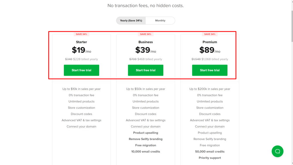 Sellfy pricing- Sellfy promo codes