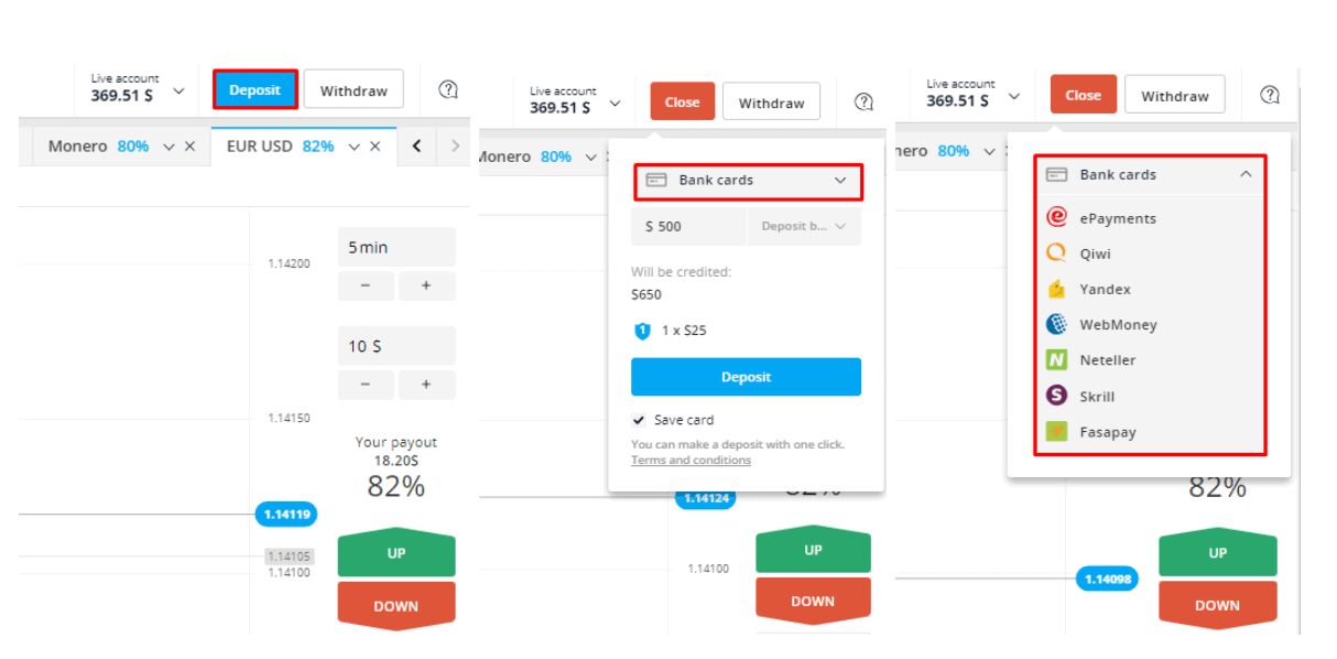 olymp trading coin - deposting and withdrawing