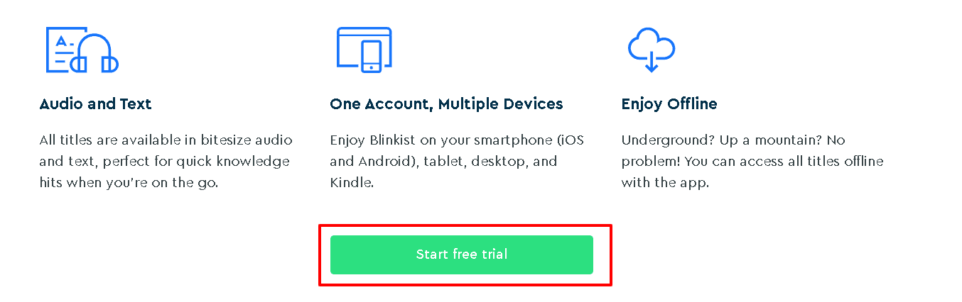 Key Features Of Blinkist