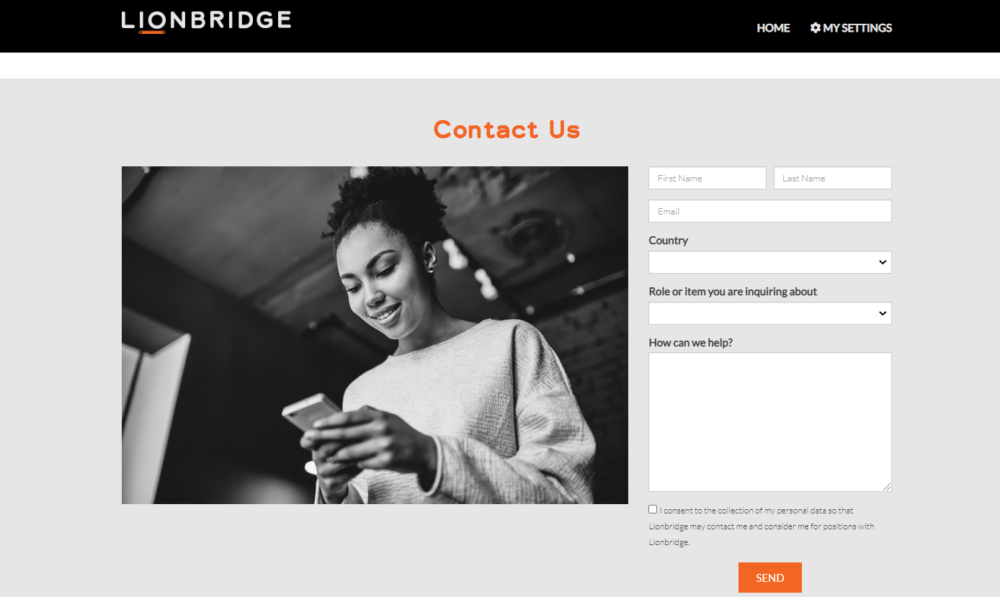 Lionbridge contact