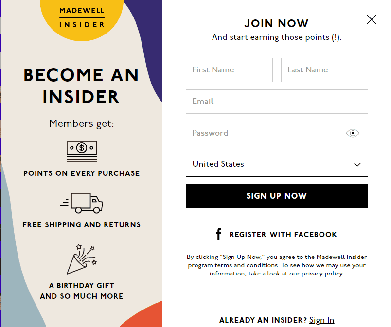 madewell- become an insider