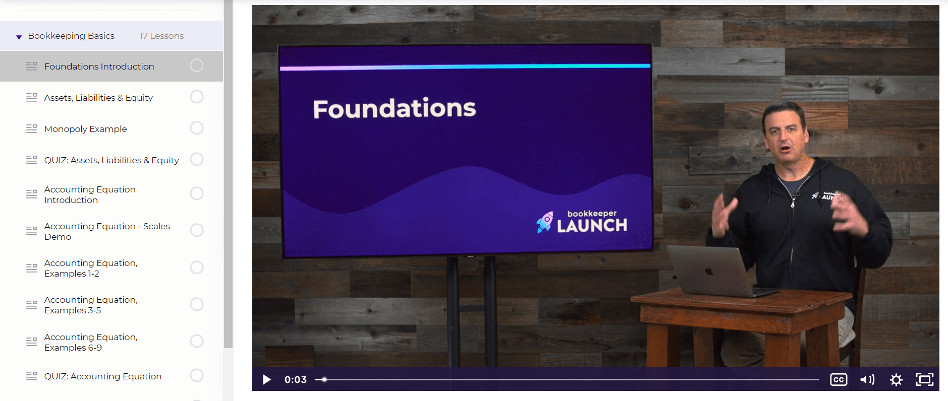 Bookkeeper Launch Course Foundation Intro