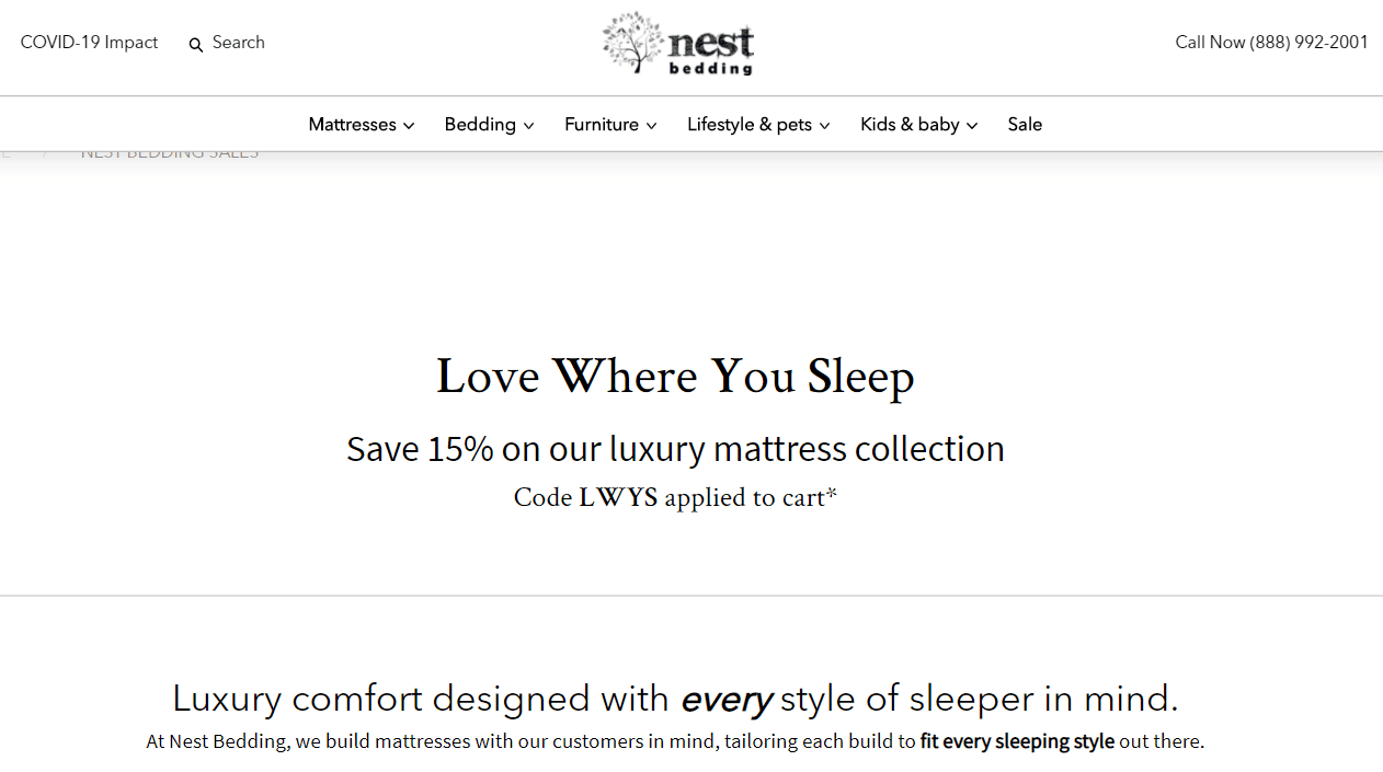 Nest Bedding Mattress Sale