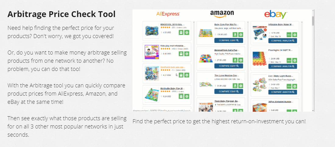 arbitrage price check tool