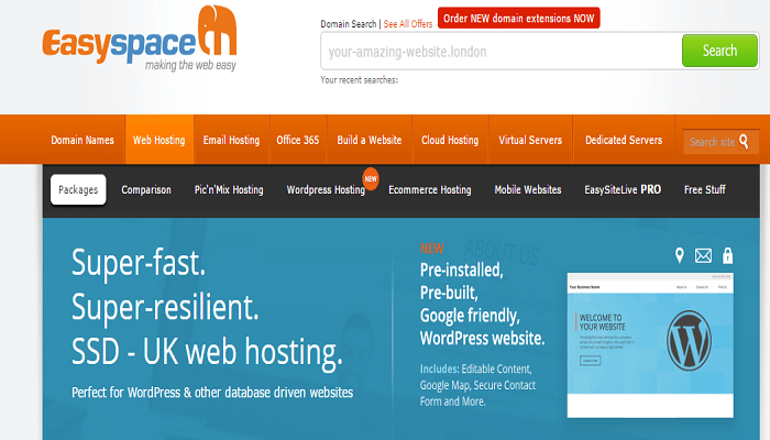 EasySpace Hosting