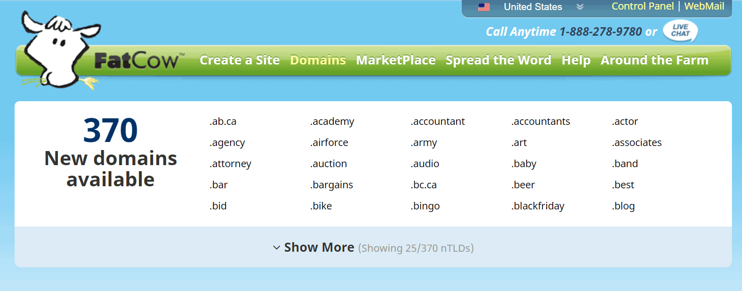 FatCow Domains