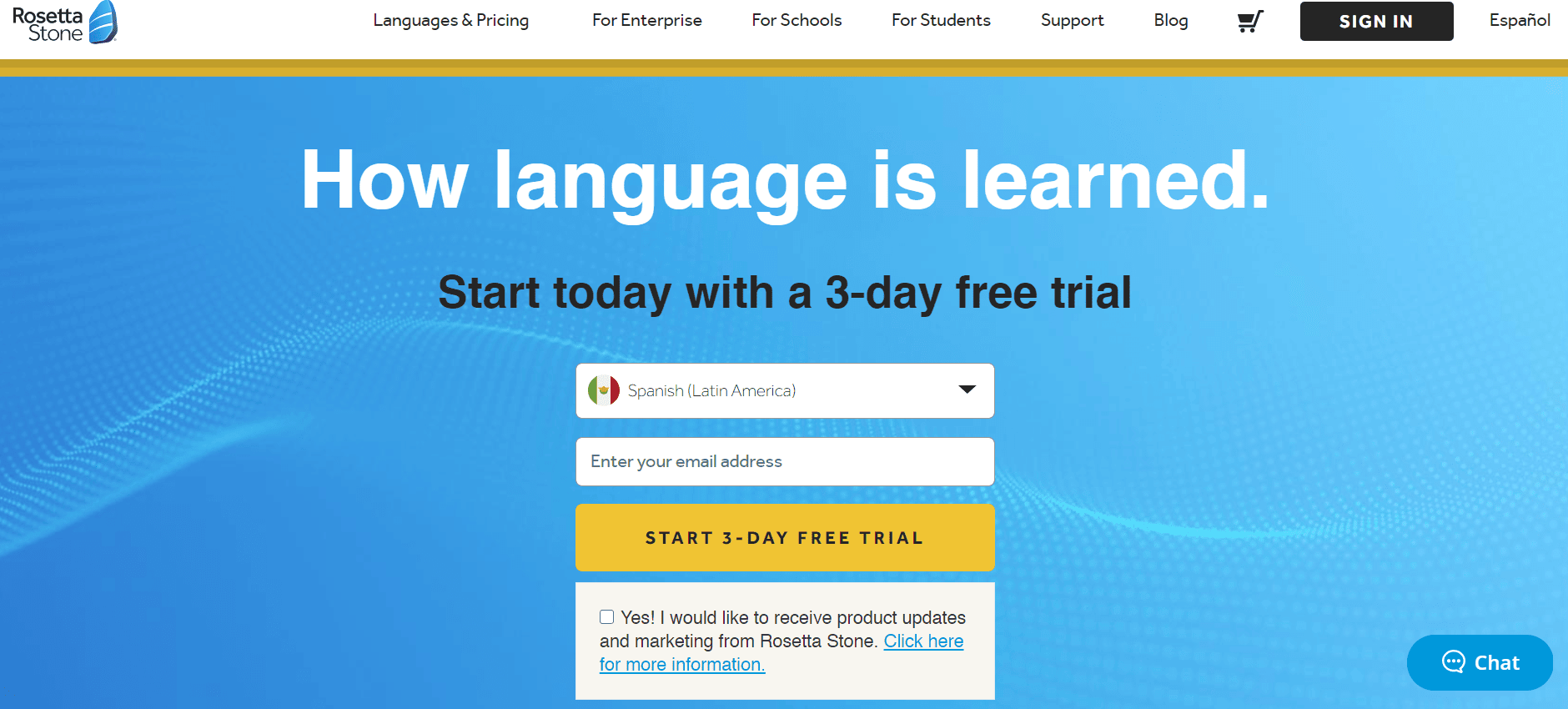 rosetta stone- free trial