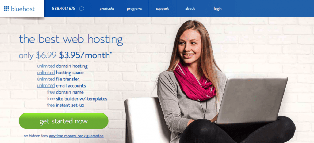 Web Hosting Service Providers In Singapore- bluehost