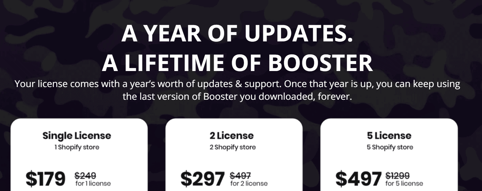 pricing plans of booster