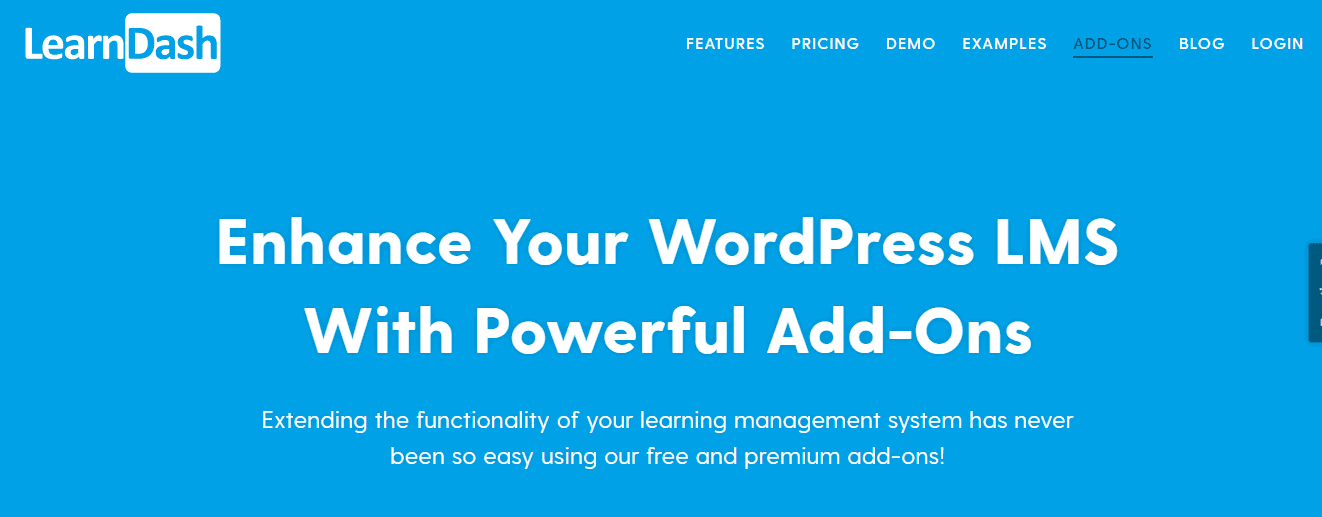 wordpress LMS with powerful add-ons