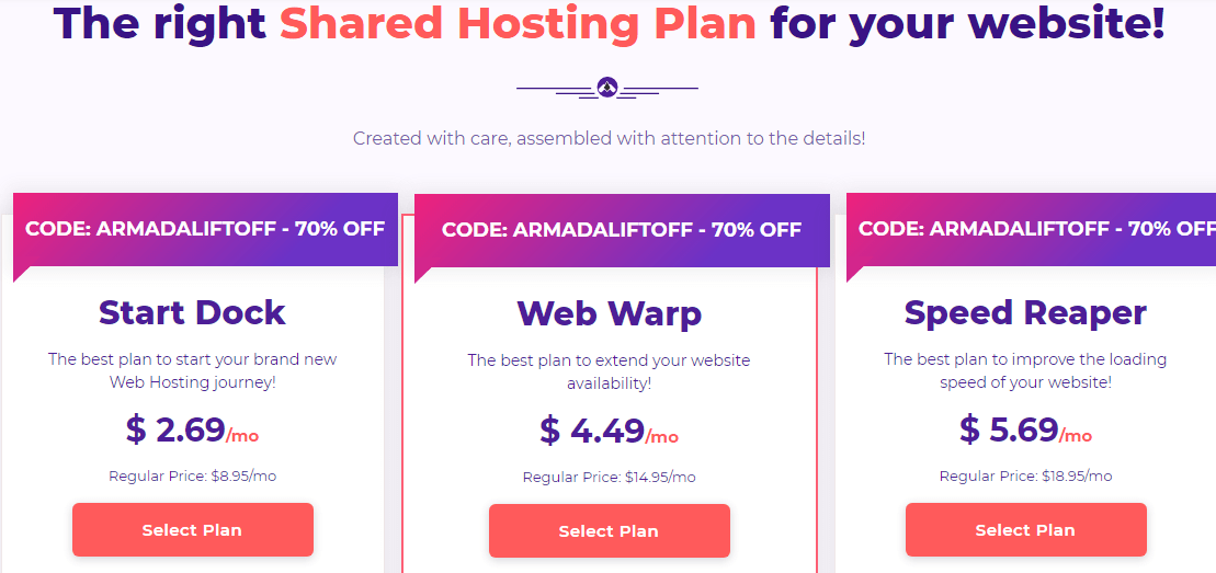 hostarmada magento2 hosting pricing plans