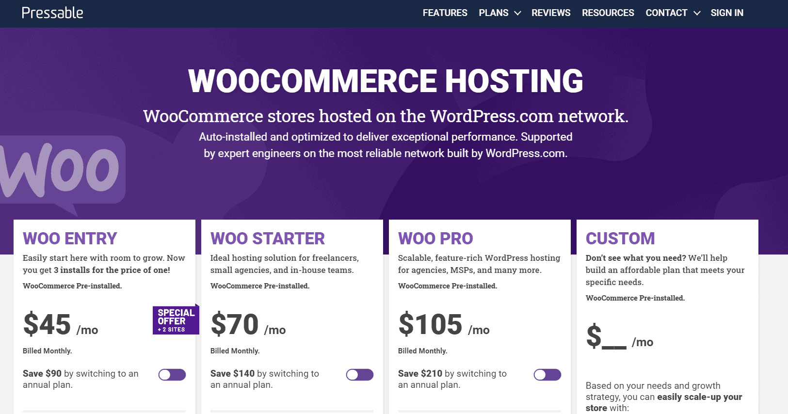 pressable black friday- woocommerce hosting