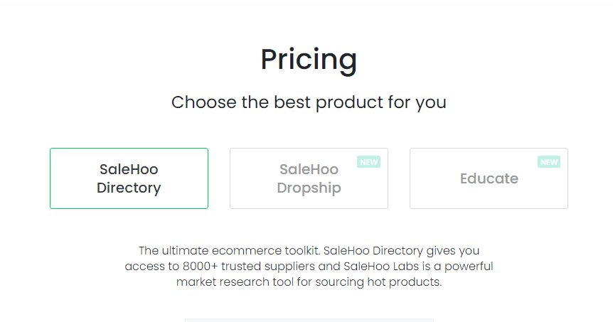 Salehoo Black Friday- salehoo pricing plans