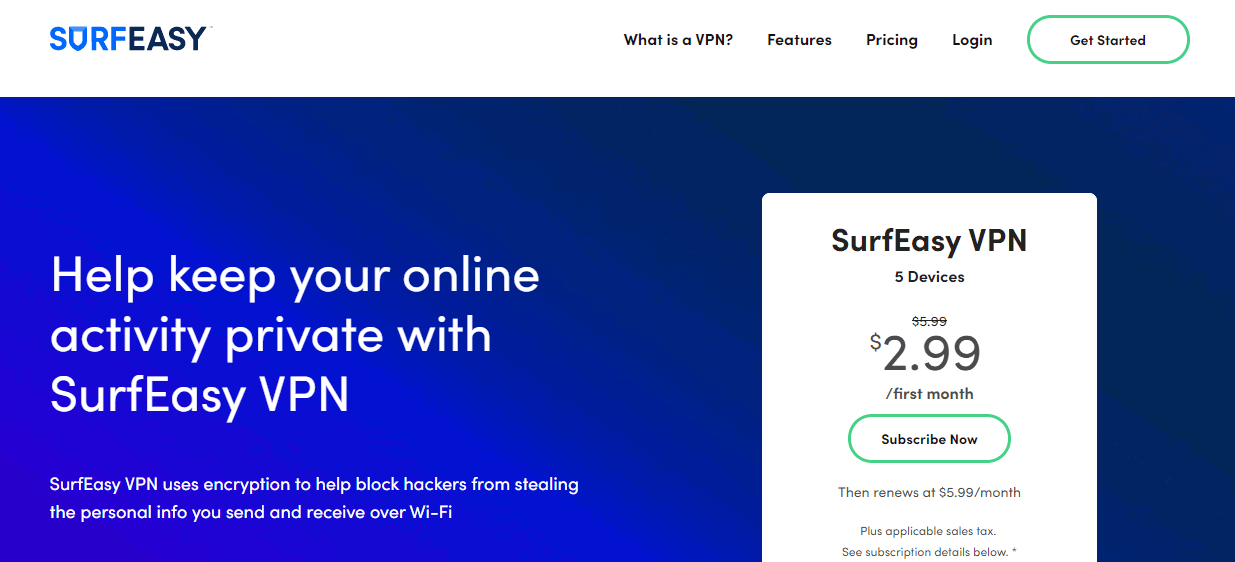 SurfEasy VPN Black Friday- private activity