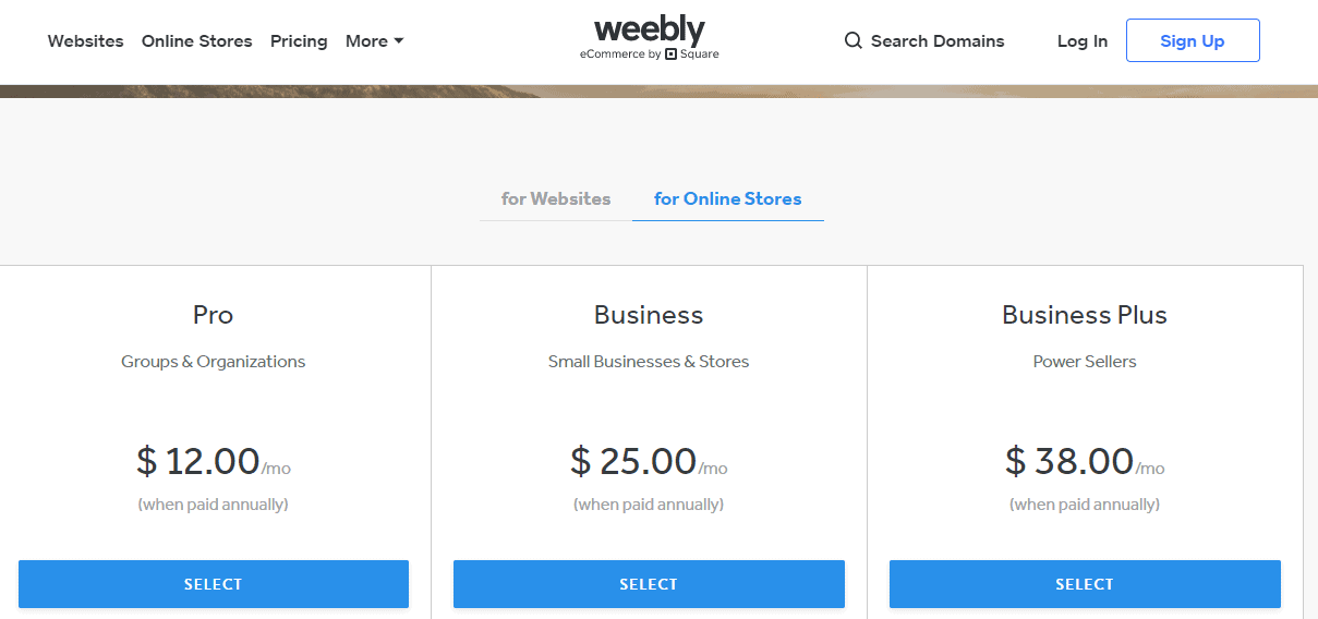 weebly black friday- online store pricing