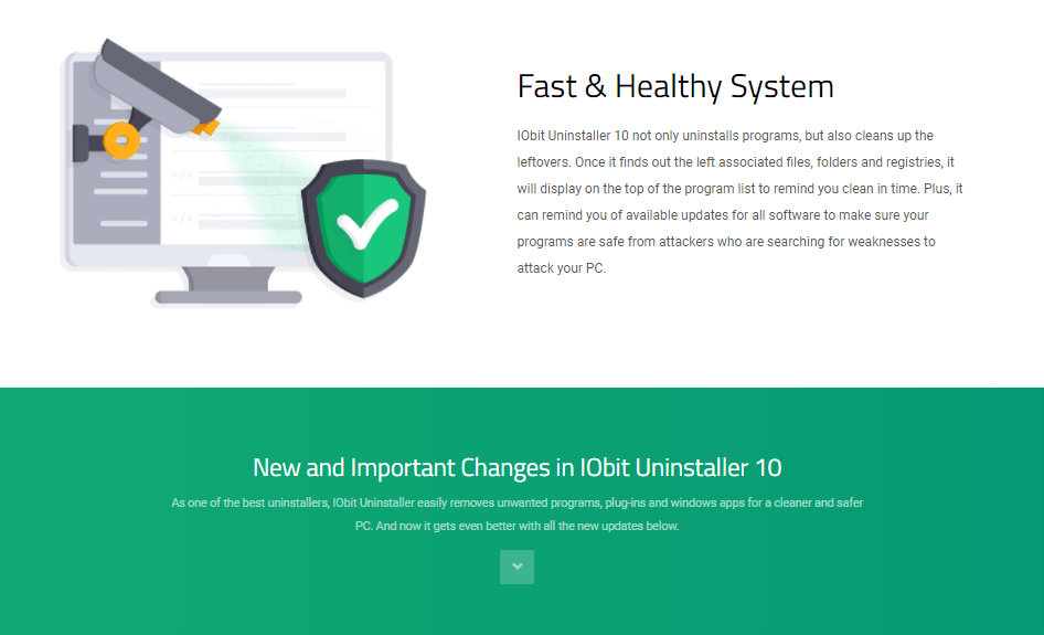 IObit Uninstaller Pro Healthy System