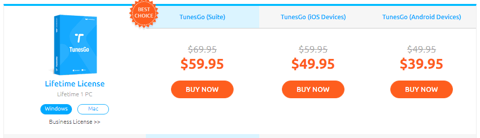 TunesGo - Lifetime License