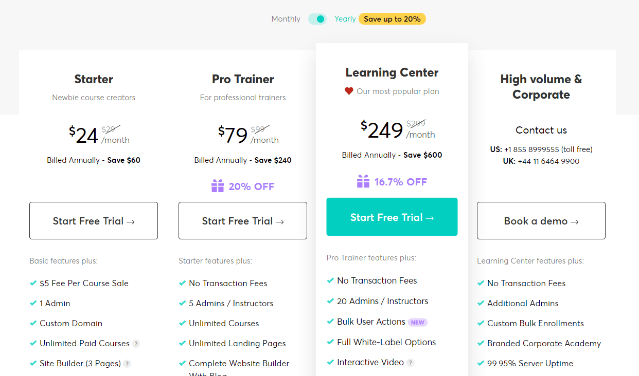 LearnWorlds pricing - LearnWorlds Black Friday Deals