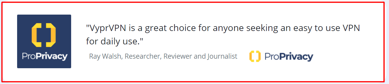 VyperVPN Testimonial 