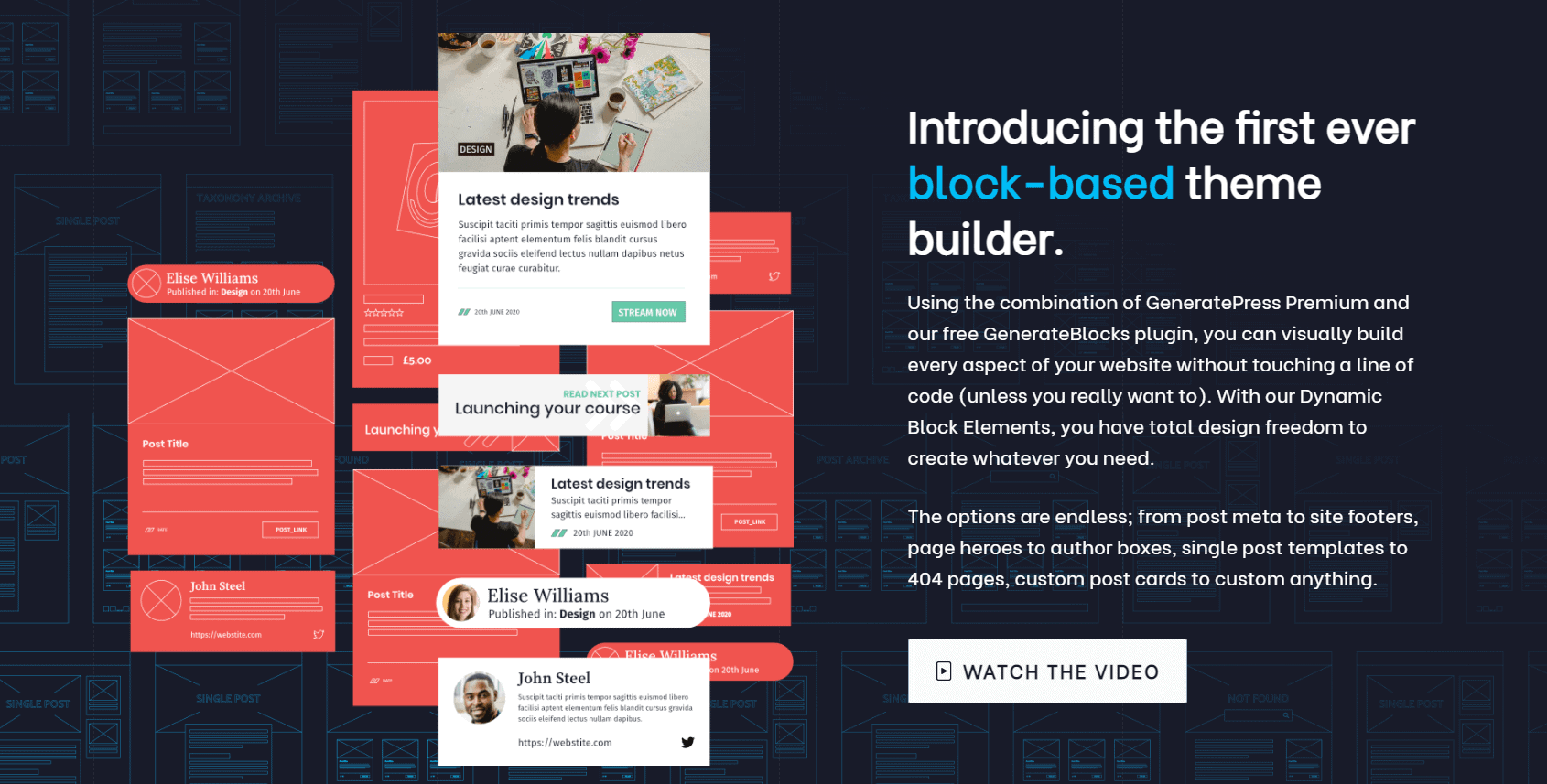 block-based theme builder : GeneratePress Black Friday Sale