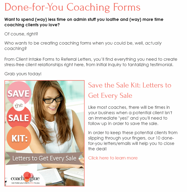 Done-For-You coaching Forms