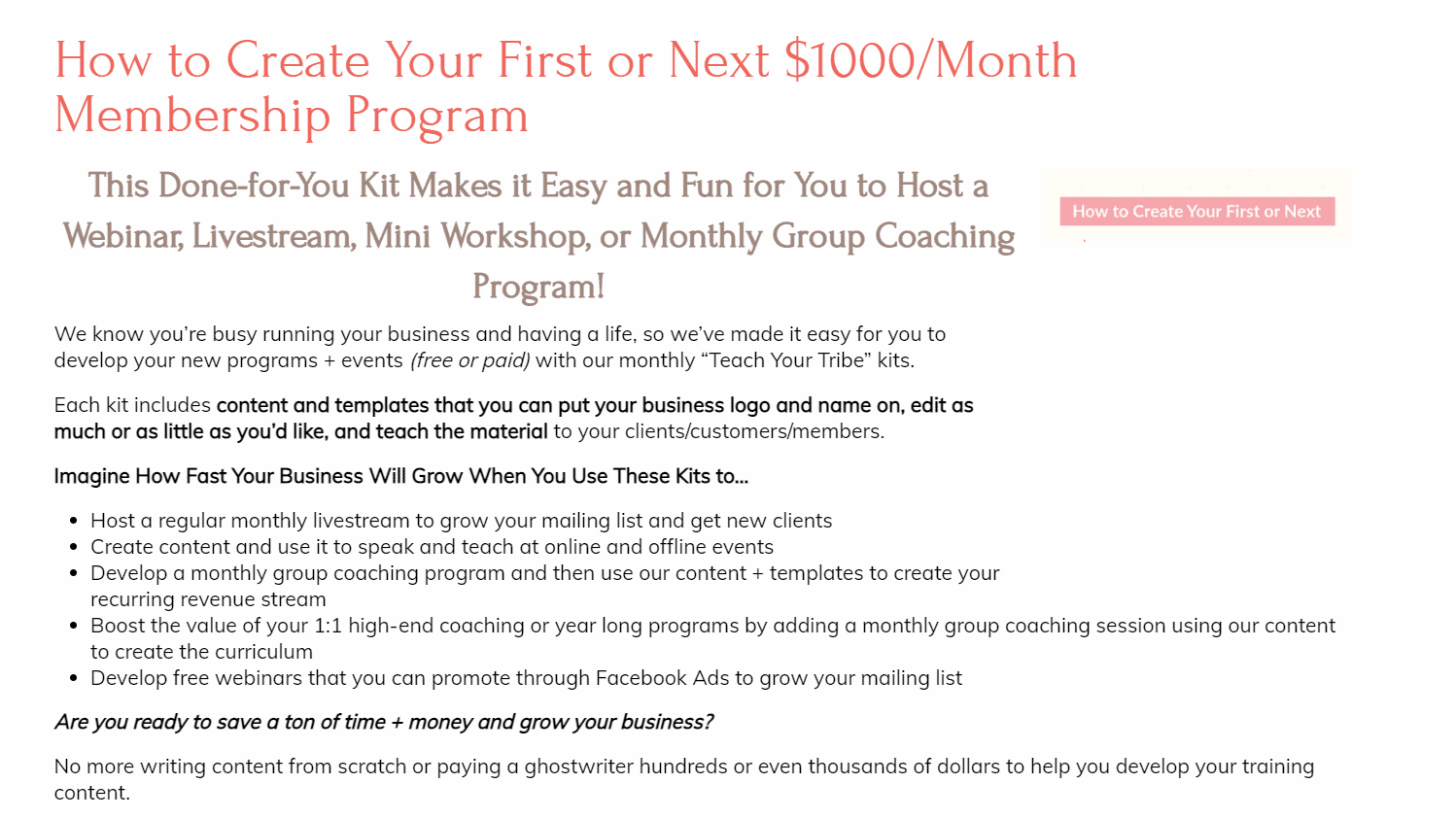 Coachglue membership program