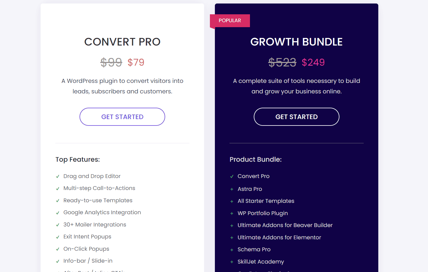 Convert Pro Pricing