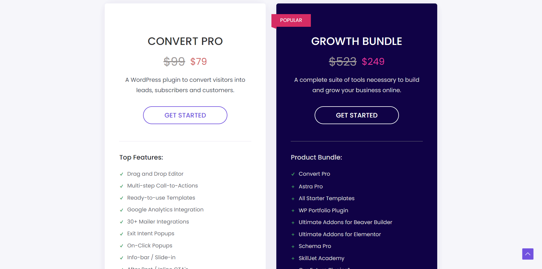 Convert-Pro-Pricing