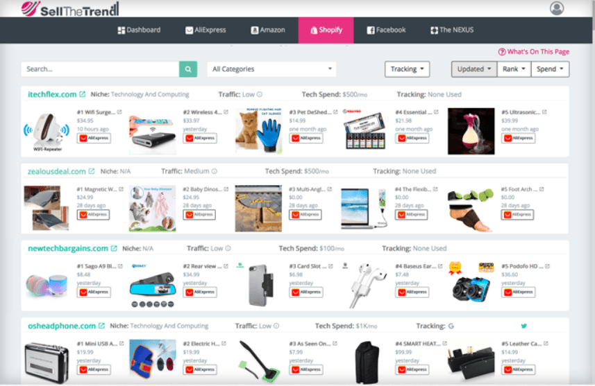 Shopify Store Explorer