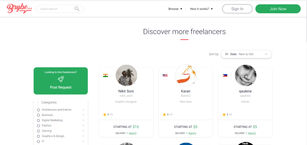 find freelancers