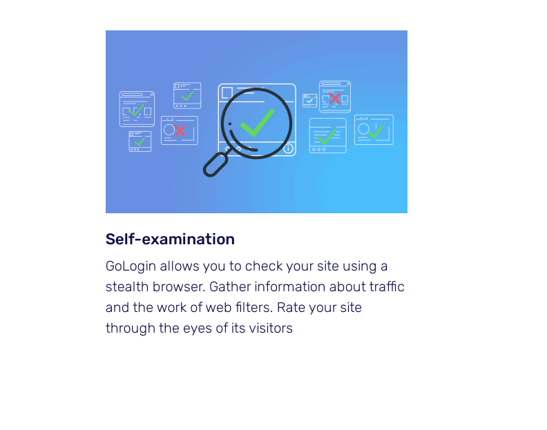 self examination - GoLogin Review 