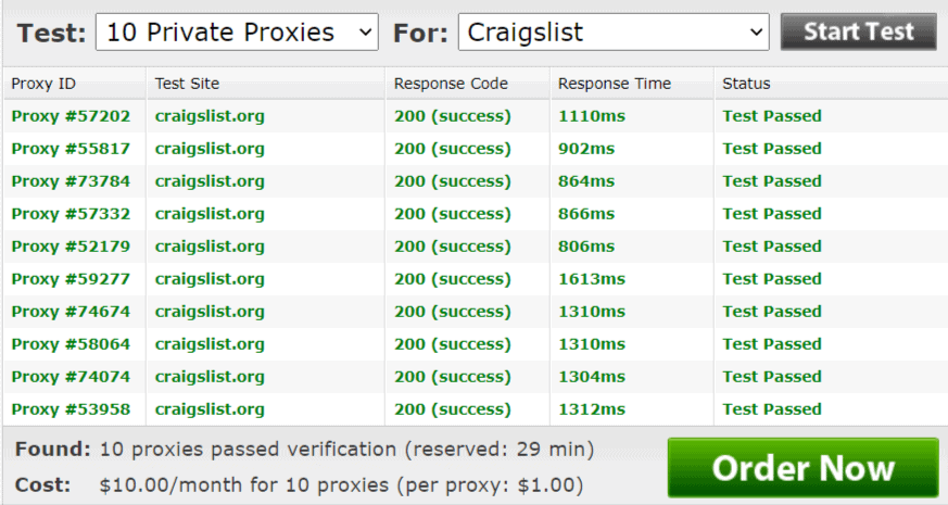 instant proxies test and speed review