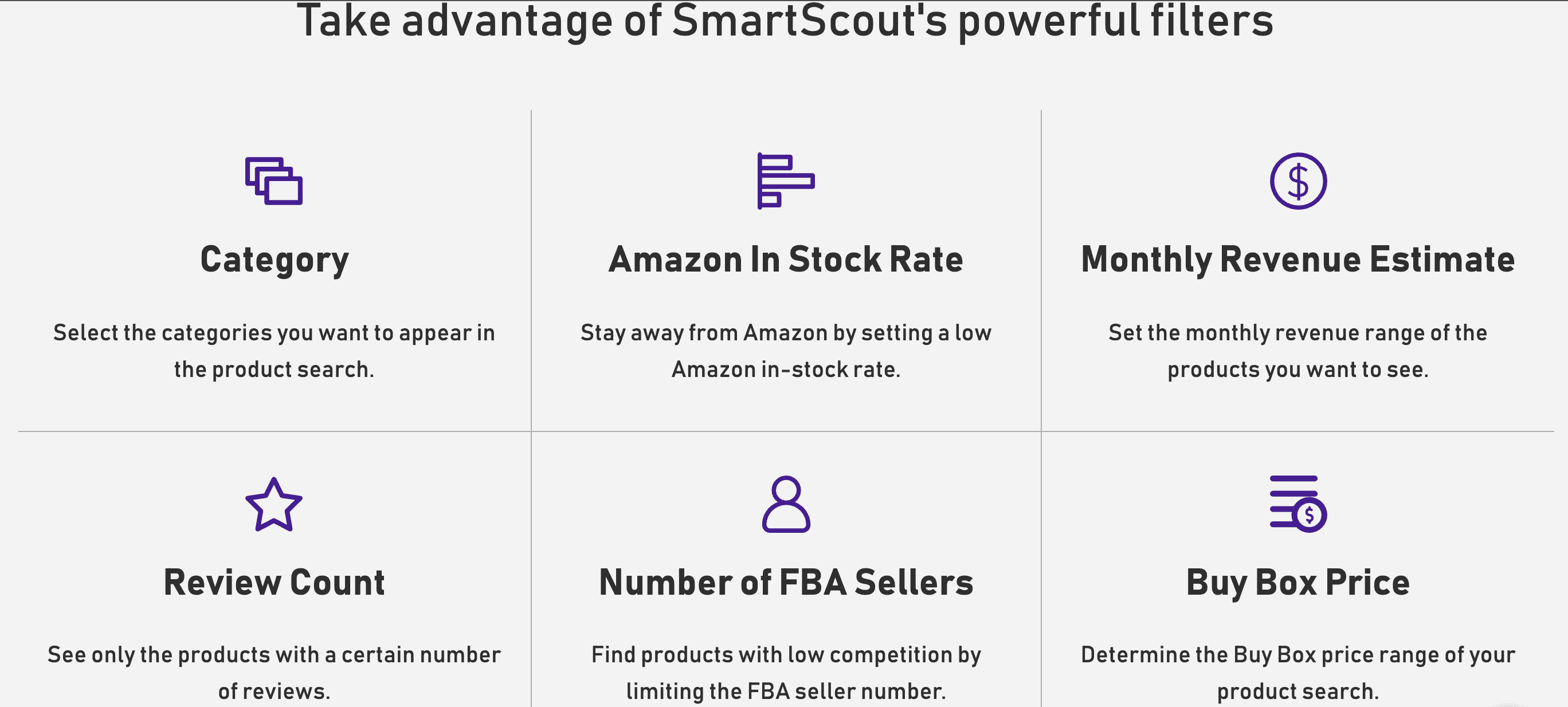 Smartscout filters