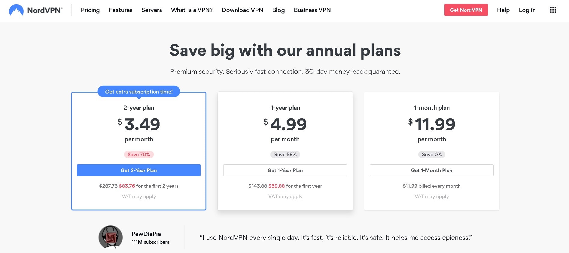 NordVPN Pricing