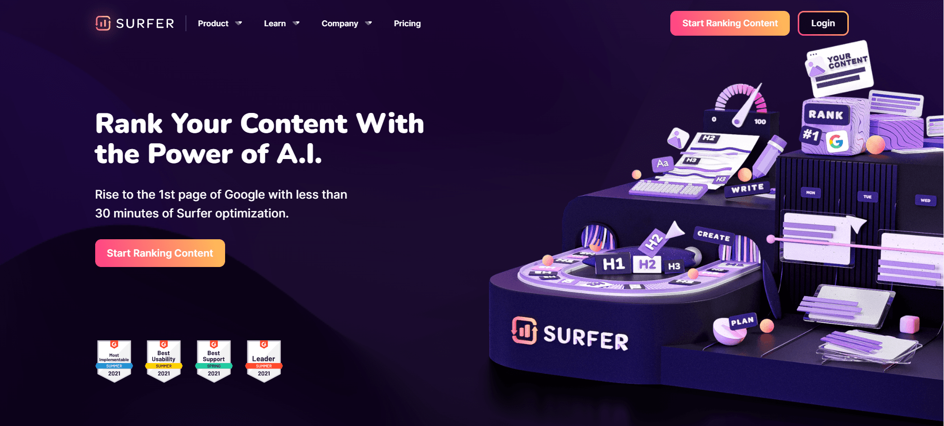 Surfer SEO AI - Best AI SEO Software Tools