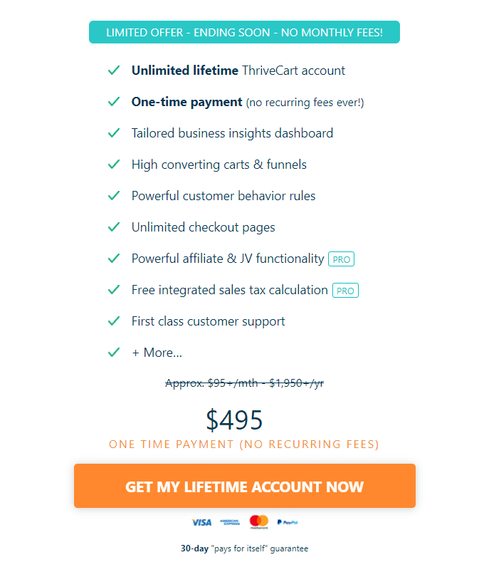 Thrivecart Pricing - ThriveCart Review