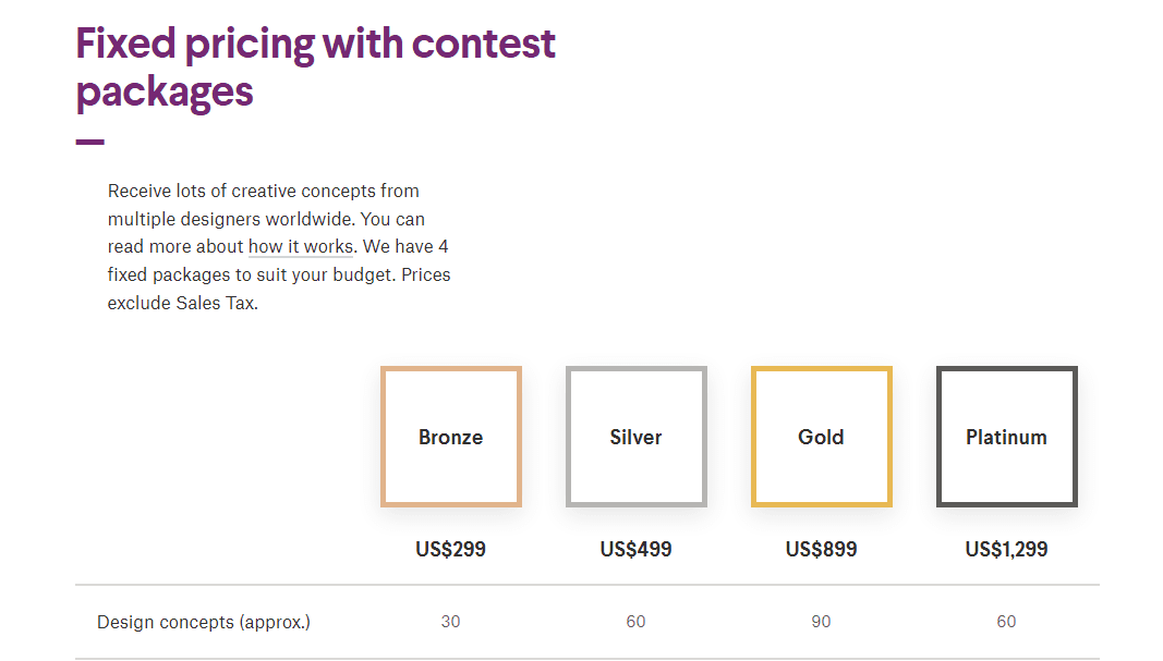 99designs pricing plans