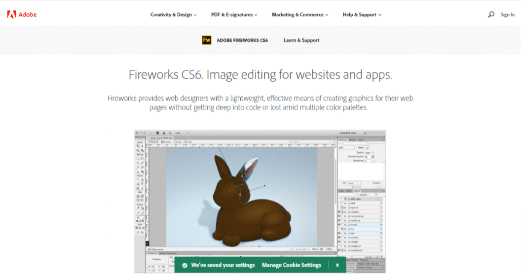 Adobe fireworks