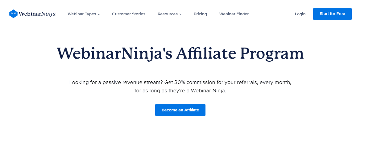 WebinarNinja Affiliate Programs