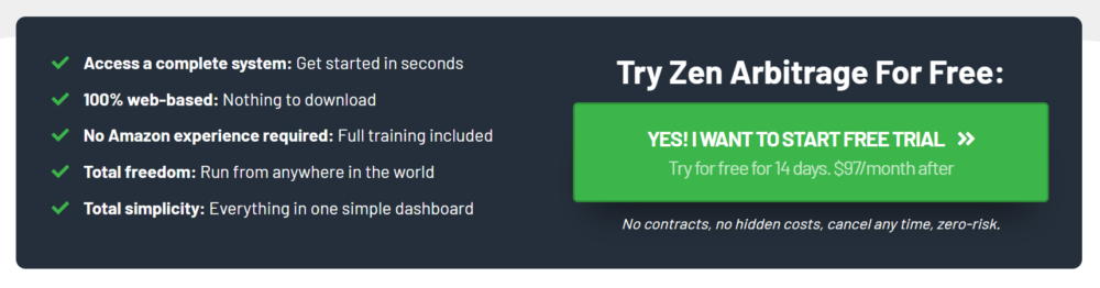 free trial zen arbitrage