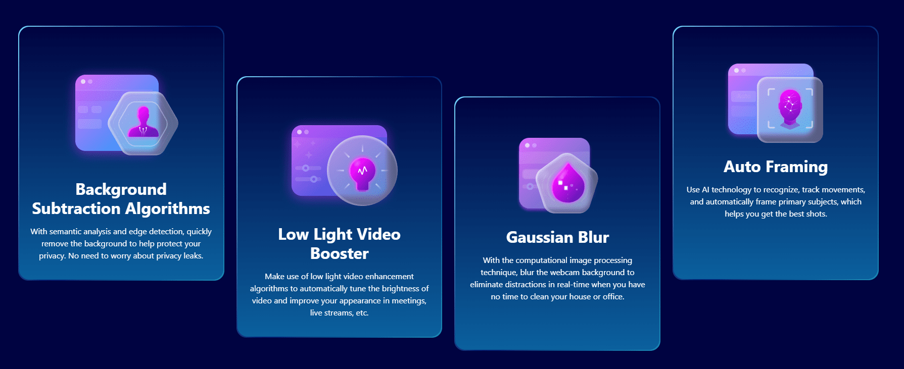 FineCam video processing with deep learning