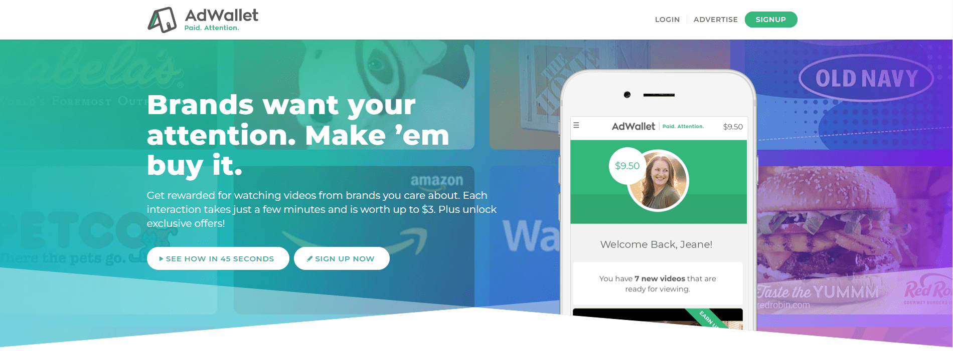 AdWallet Get Paid to Watch Movies